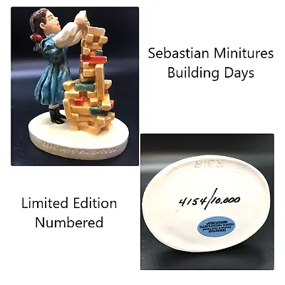 Sebastian Miniature Building Days Figurine USA Numbered 4154/10000 • $10.36
