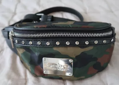 Bebe Los Angeles Logo Rhinestone Bling Camo Belt Bag Fanny Pack NWOT • $24.99