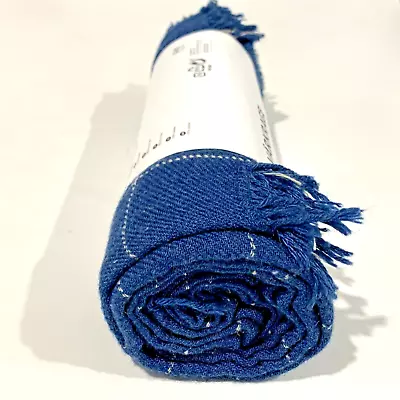 IKEA  Varkrage - As New Lightweight Throw Blanket Rug 110x170cm Teal Blue • $22.85