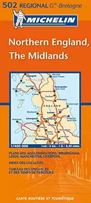 Michelin Map Great Britain: Northern England The Midlands 502 ( • $13.78