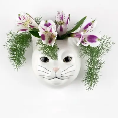 Quail Ceramics.  A  Wall Flower Vase  Cat - Daisy • £30