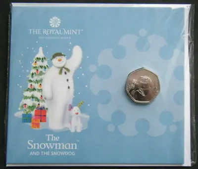 £12.69 • Buy 2022 The Snowman And Snowdog 50p Fifty Pence Coin BU Pack - In Stock
