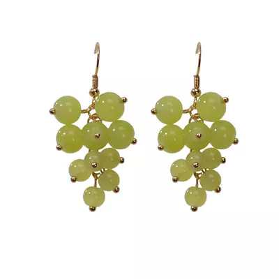 Drop Dangle Handmade Grape Cluster Earrings Colourful Cute Fruit Hook Eardrop • $1.99