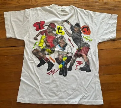 Vintage 90s Rap Tee TLC Creep Waterfalls Unpretty No Scrubs Tee T-shirt Large • $499.99