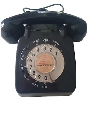 1960's VINTAGE GPO BLACK 706L TELEPHONE WITH DIAL- NICE CONDITION • £24.99