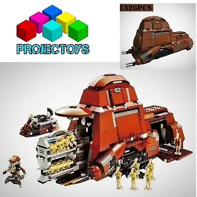 1338pcs Projectoys Star Wars MOC TRADE FEDERATION MTT + Figures -Interlocking • $149