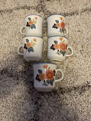 Mikasa Cordon Bleu Mikado CG510 Coffee Mugs Set Of 5 • $17.99