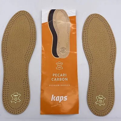 Kaps Pecari Carbon Leather Insoles (US MEN 12) • $12