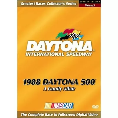 $10.99 • Buy DVD 1988 Daytona 500: A Family Affair - NEW