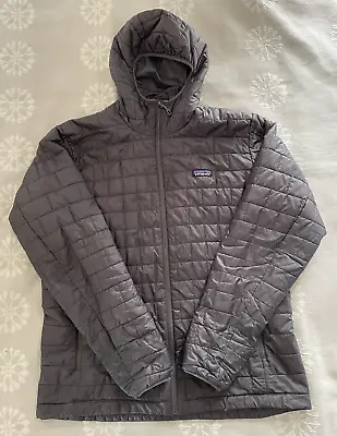 Men’s Patagonia Nano Puff Hoody Jacket Gray Primaloft Insulated XL Hooded Coat • $149.95