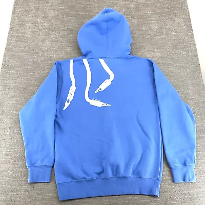 Ed Sheeran Size S Blue Hoodie Concert Tour Band Pullover 2-Sided Full Zip Jacket • $28.95