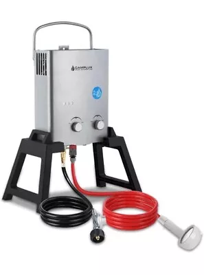 Camplux 6L Tankless Gas Hot Water Heater W/ 12V Pump Kit Outdoor Portable Shower • $249