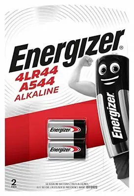 2 X ENERGIZER 4LR44 ALKALINE 6V BATTERY 476A PX28A A544 With Longest Expiry • £3.99