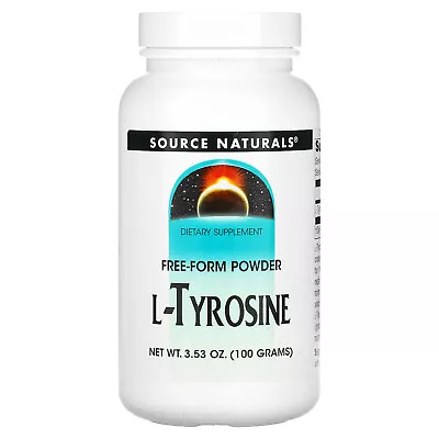 Source Naturals L-Tyrosine Free-Form Powder 3 53 Oz 100 G Dairy-Free Egg-Free • $18.03