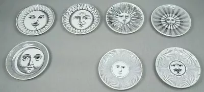 Vintage Lot Of 7 Fornasetti Milano Soli E Lune Coasters 4  Sun Moon Milano Italy • $454.99