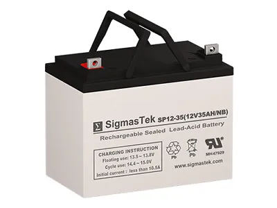 Sunrise Medical CHLA Litter Lift Replacement Battery By SigmasTek - 12V 35AH AGM • $73.99