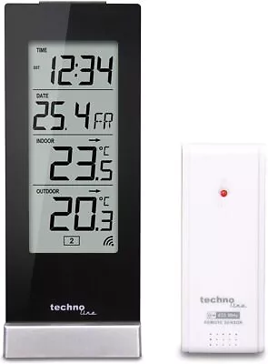 Weather Station With Radio Clock Indoor And Outdoor Temperature Display Oce Seed • £44.11