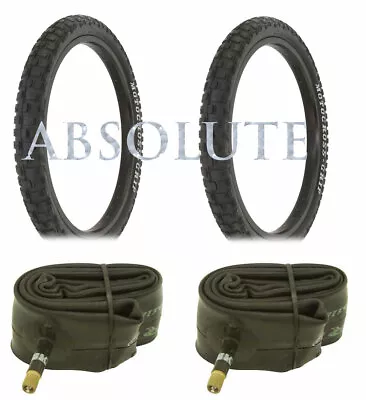 Pair Of Black Bicycle Bmx Motocross Letter Duro Tires W/tubes In 20 X 2.125. • $57.99