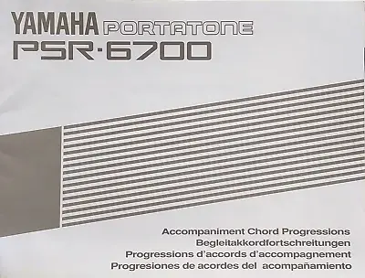 Yamaha PSR-6700 Workstation Keyboard Original Accompaniment Owner's Manual Book • $42.81