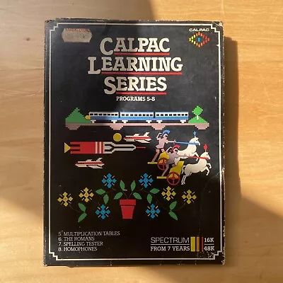 Calpac Learning Series Prog 5-8 For The Sinclair ZX Spectrum • $29