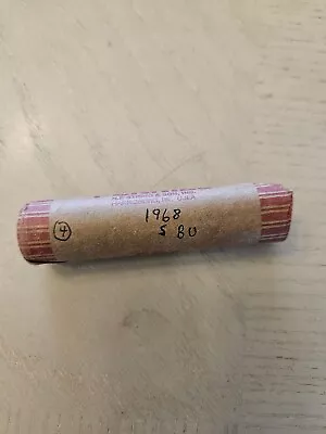 1968-S Lincoln Cent RED BU UNC LINCOLN CENT ORIGINAL BANK ROLL 1968S • $17.98