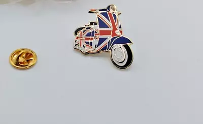 Lambretta Union Jack Scooter Badge Enamel Pin Badge Mods SKA Oi! • £4