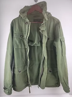 J. CREW OUTERWEAR NX-631 Military Field Jacket U.S ARMY M-65 Style Parka Coat S • $50.16