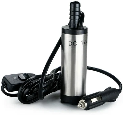 £16.99 • Buy DC 12V Water Pump Cig Lighter Steel Submersible Pump Diesel Fuel Transfer