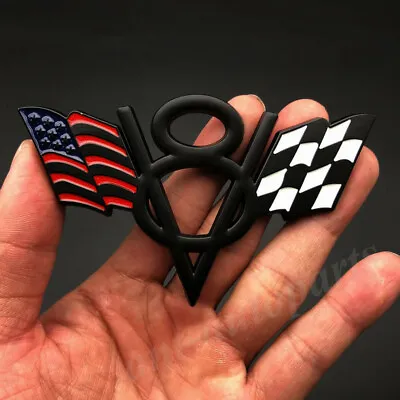 3D Metal USA American Flag V8 Vintage Car Trunk Emblem Badge Decal Sticker • $9.90