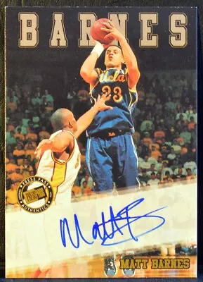 2002 Press Pass Authentics MATT BARNES UCLA Autograph AUTO ON CARD NM-MT+ • $4.99