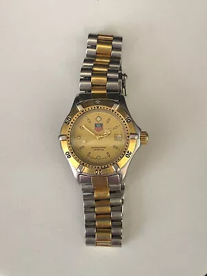 Vintage Tag Heuer 2000 WE1420-R Prof 2-Tone Gold Silver Ladies Quartz Watch • $152.50