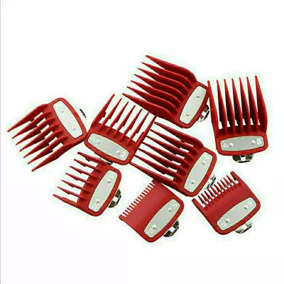 8PCS Professional Hair Clipper Metal Clip Guides Limit Combs Guards For WAHL • $7.95