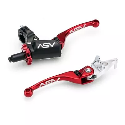 ASV Red F4 Quad Model Clutch + Brake Lever Pro Pack For Yamaha YFZ450R 2007-20 • $230