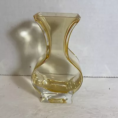 Vintage Gold Art Glass Vase 5x3x1.75” • $19.99