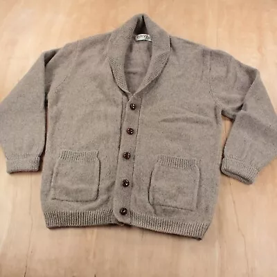 ORVIS Wool Blend Shawl Collar Cardigan Sweater LARGE Vtg 90s 00s Grandpa Fishing • $58
