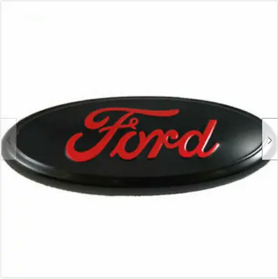 $24.99 • Buy BLACK & RED 2005-2014 Ford F150 FRONT GRILLE/ TAILGATE 9 Inch Oval Emblem