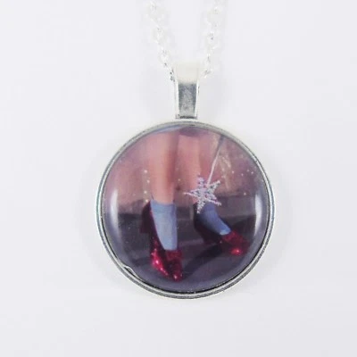 £4.99 • Buy RUBY SLIPPERS NECKLACE Wizard Of Oz Dorothy Vintage Kitsch No Place Like Home 