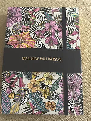 Designer Matthew Williamson Orchids A5 Luxury Notebook Journal Bnwt Hardback • £10.95