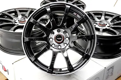 16  Wheels Rims Black 4x100 4x108 Honda Civic Accord Mini Cooper Mazda Miata (4) • $599