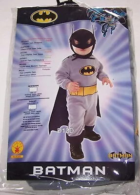 DC Comics Batman Infant Baby Fancy Dress Halloween Costume Size 6-12 Months New • $30