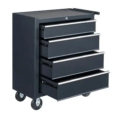 4-Drawer Rolling Tool Chest With Lock & Key Tool Storage Cabinet With Wheels US • $139.99