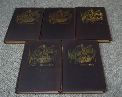 The Novels Of Victor Hugo. PF Collier 5 Volume Set. Les Miserables. 1800s • $69.99