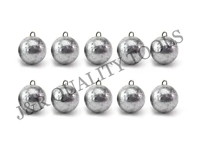 10 Pack 12oz Cannonball Round Fishing Lead Weights Sinker Weight Sinkers  • $32.95