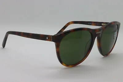 New Mont Blanc Mb 506s 52n Havana Green Lens Authentic Frames Sunglasses 58-19 • $249