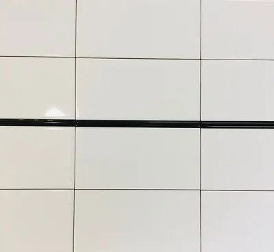 £1.20 • Buy Victorian Black Or White Pencil 10x200mm Border Wall Tiles
