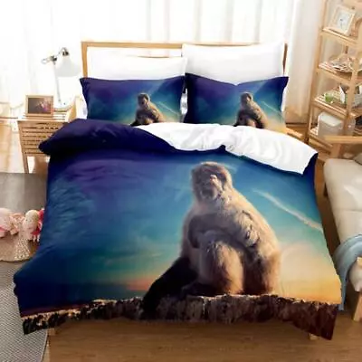 Vast Starry Sky Monkey Quilt Duvet Cover Set Bed Linen Bedspread Comforter Cover • $54.99