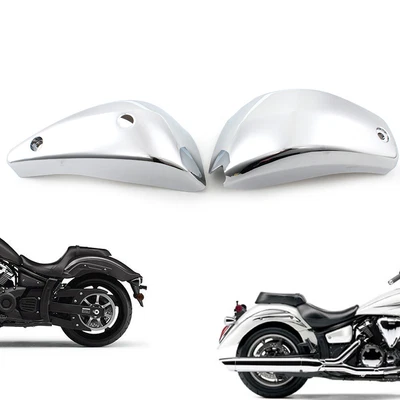 $84.05 • Buy Pair Chrome Battery Side Fairing Cover For Yamaha V Star 1300 Xvs1300 Motorcycle