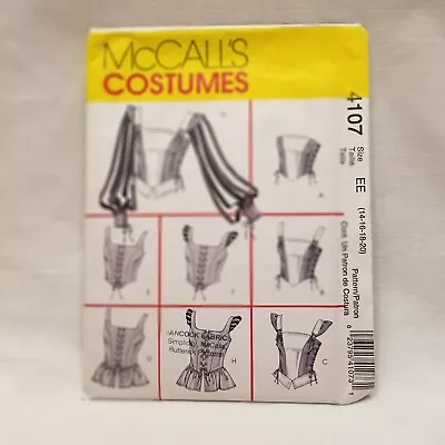 McCall's Sewing Pattern Historic Renaissance Medieval Corset Top 14 16 18 20 EE • $16