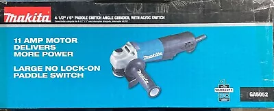 Makita GA5052 4 1/2-5” Paddle Switch 11 Amp Corded Angle Grinder New • $105