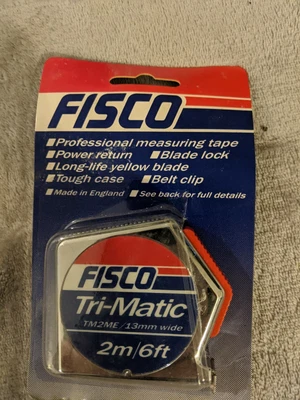£3.99 • Buy Fisco Measuring Tape 2m/6ft New In Packaging